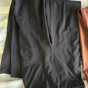 Black maternity flared leggings